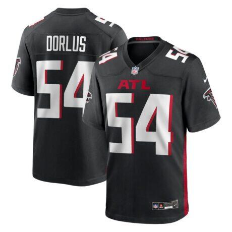 Brandon Dorlus Atlanta Falcons Nike Team Game Jersey - Black - Front View