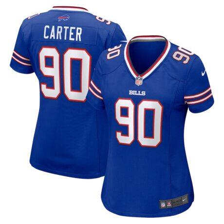 DeWayne Carter Buffalo Bills Nike Women's Game Jersey - - Front View