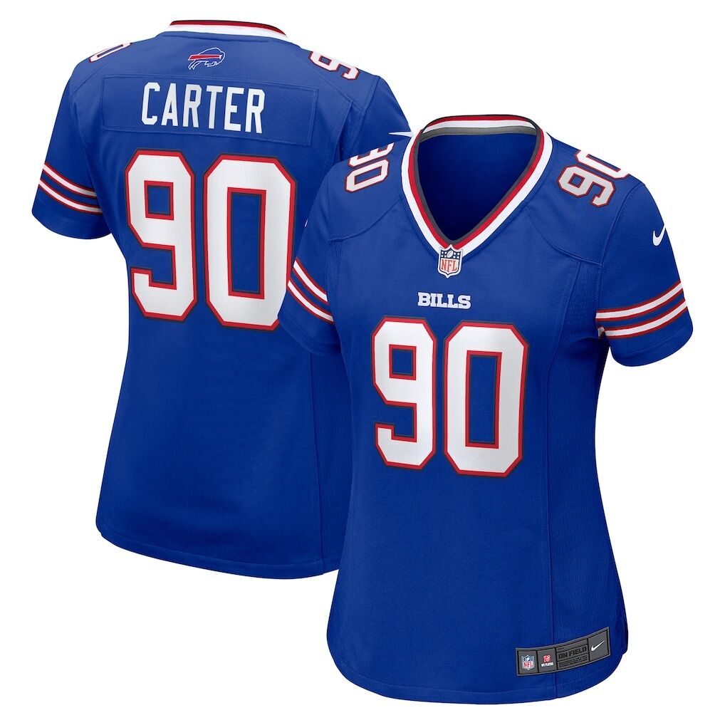 DeWayne Carter Buffalo Bills Nike Women's  Game Jersey -  Royal