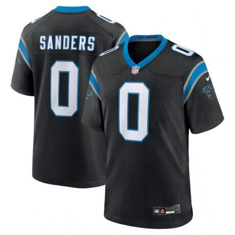 Ja'Tavion Sanders Carolina Panthers Nike Game Jersey - Black - Front View