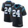 Jonathon Brooks Carolina Panthers Nike Game Jersey - Black - Front View