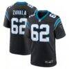 Chandler Zavala Carolina Panthers Nike Game Jersey - Black - Front View