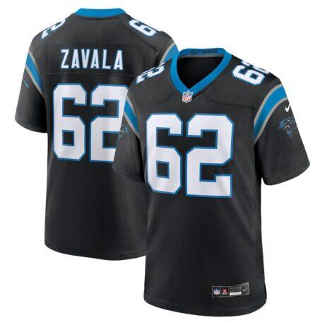 Chandler Zavala Carolina Panthers Nike Game Jersey - Black - Front View