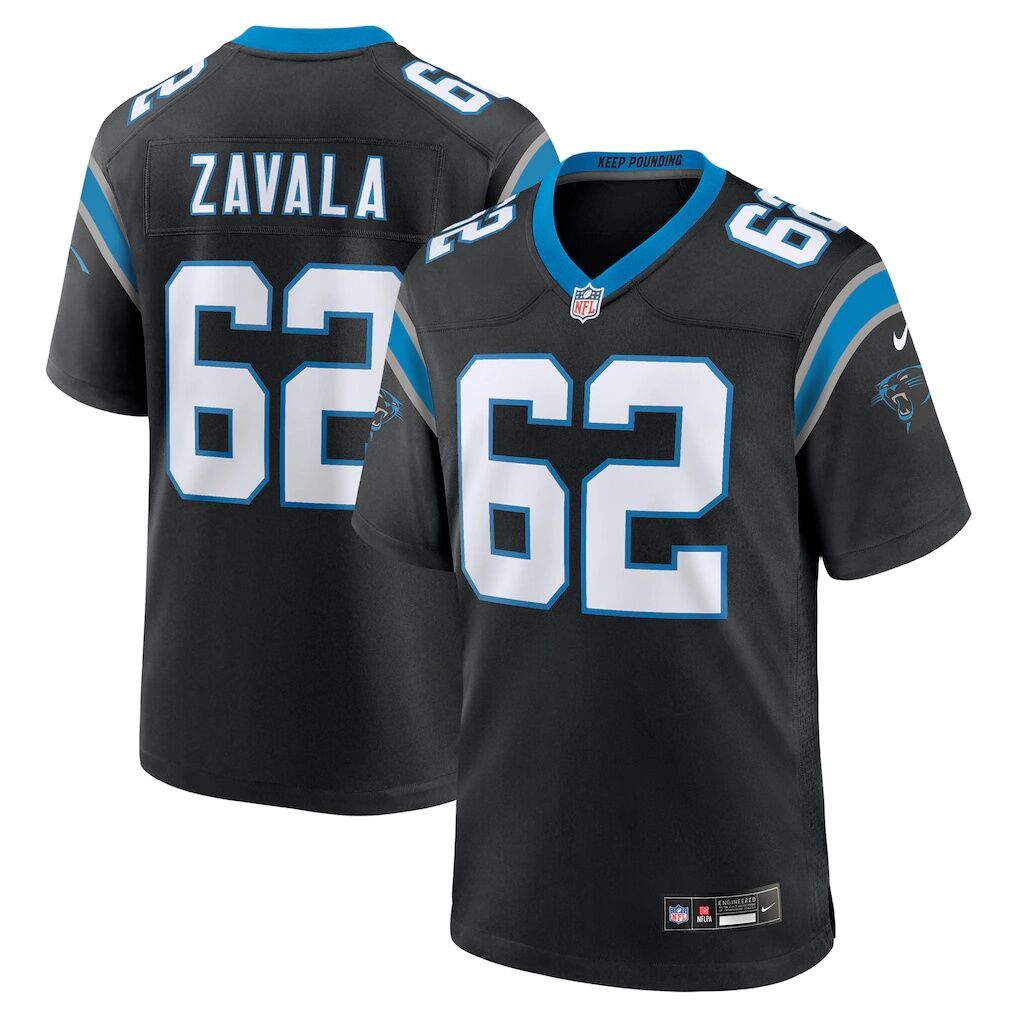 Chandler Zavala Carolina Panthers Nike  Game Jersey