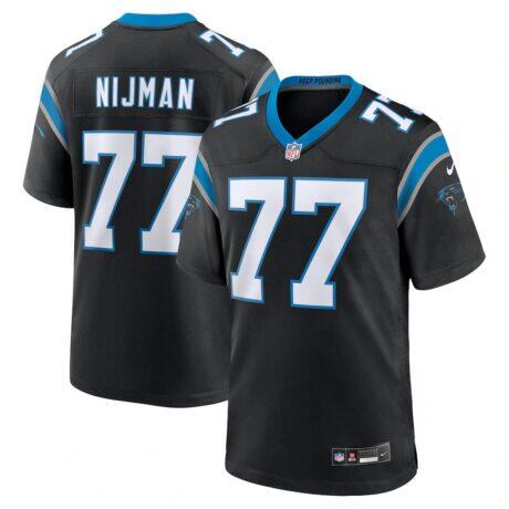 Yosh Nijman Carolina Panthers Nike Game Jersey - Black - Front View