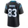 David Moore Carolina Panthers Nike Game Jersey - Black - Detail View