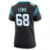 Damien Lewis Carolina Panthers Nike Women's Game Jersey - Black - Detail View