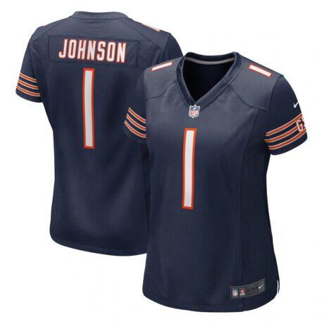Jaylon Johnson Chicago Bears Nike Women's Game Jersey - Navy - Front View