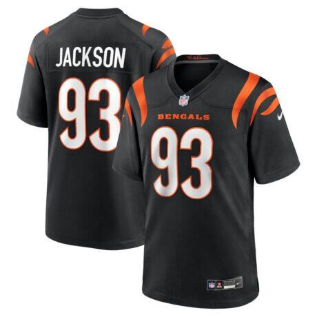 McKinnley Jackson Cincinnati Bengals Nike Game Jersey - Black - Front View