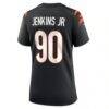 Kris Jenkins Jr. Cincinnati Bengals Nike Women's Game Jersey - Black - Detail View