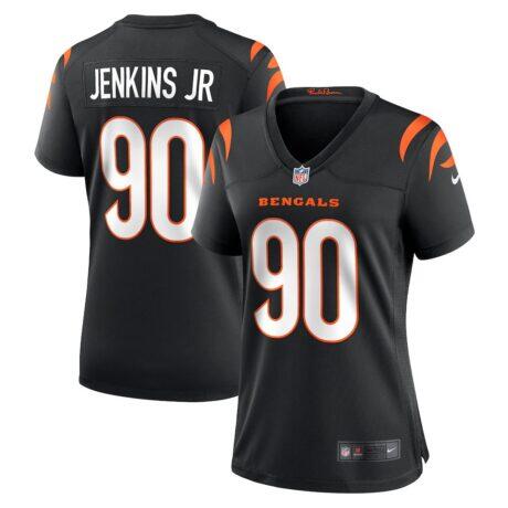 Kris Jenkins Jr. Cincinnati Bengals Nike Women's Game Jersey - Black - Front View