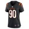 Kris Jenkins Jr. Cincinnati Bengals Nike Women's Game Jersey - Black - Side View