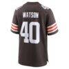 Nathaniel Watson Cleveland Browns Nike Team Game Jersey - Brown - Detail View