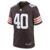 Nathaniel Watson Cleveland Browns Nike Team Game Jersey - Brown - Side View