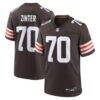 Zak Zinter Cleveland Browns Nike Team Game Jersey - Brown - Front View