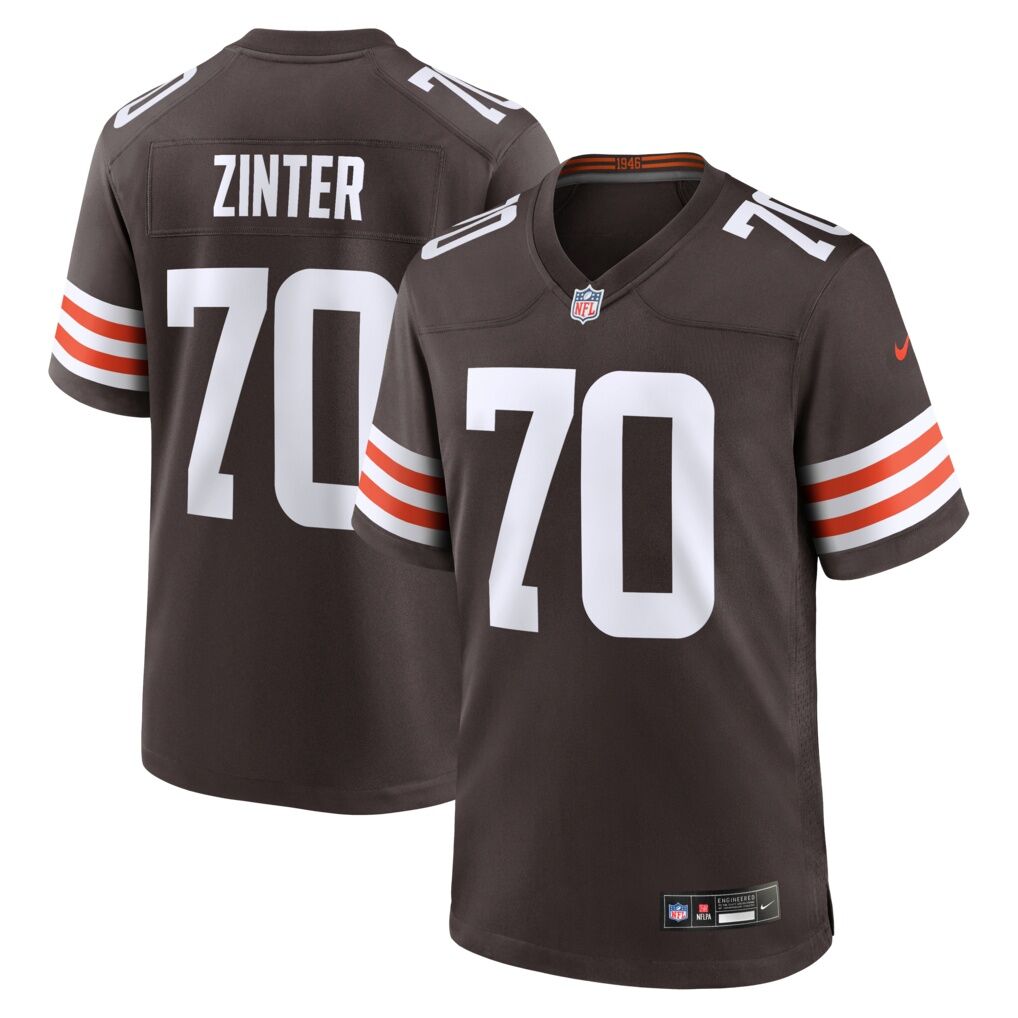 Zak Zinter Cleveland Browns Nike Team Game Jersey