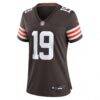 Cedric Tillman Cleveland Browns Nike Women's Game Jersey - Brown - Side View