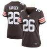 Myles Harden Cleveland Browns Nike Women's Game Jersey - Brown - Front View