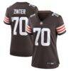 Zak Zinter Cleveland Browns Nike Women's Game Jersey - Brown - Front View