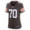 Zak Zinter Cleveland Browns Nike Women's Game Jersey - Brown - Side View