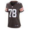 Jack Conklin Cleveland Browns Nike Women's Game Jersey - Brown - Side View