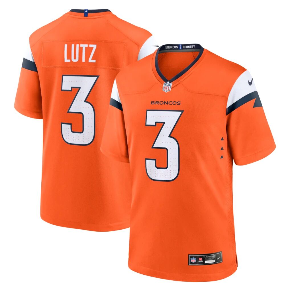 Wil Lutz Denver Broncos Nike Team Game Jersey