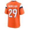Ja'Quan McMillian Denver Broncos Nike Team Game Jersey - Orange - Detail View