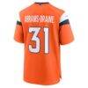 Kris Abrams-Draine Denver Broncos Nike Team Game Jersey - Orange - Detail View