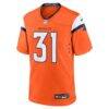 Kris Abrams-Draine Denver Broncos Nike Team Game Jersey - Orange - Side View