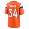 JL Skinner Denver Broncos Nike Team Game Jersey - Orange - Detail View