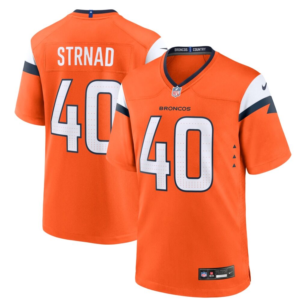 Justin Strnad Denver Broncos Nike Team Game Jersey