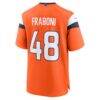 Mitchell Fraboni Denver Broncos Nike Team Game Jersey - Orange - Detail View