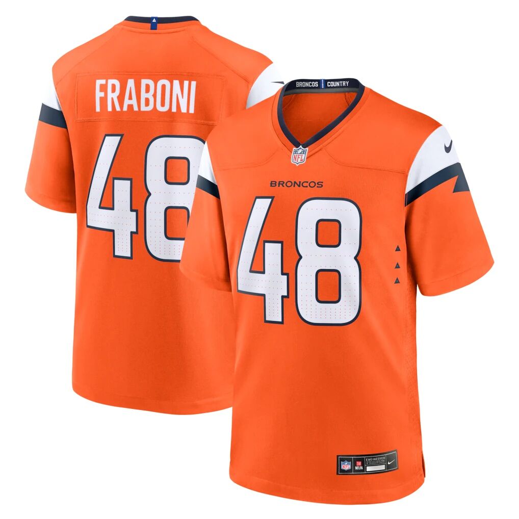 Mitchell Fraboni Denver Broncos Nike Team Game Jersey