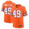 Alex Singleton Denver Broncos Nike Alternate Game Jersey - Orange - Front View