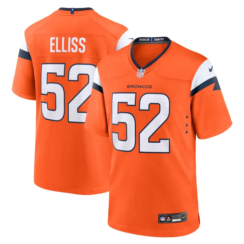 Jonah Elliss Denver Broncos Nike Team Game Jersey