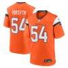 Alex Forsyth Denver Broncos Nike Team Game Jersey - Orange - Front View
