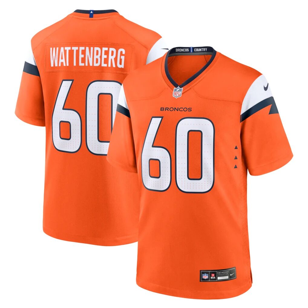 Luke Wattenberg Denver Broncos Nike Team Game Jersey