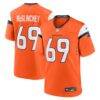 Mike McGlinchey Denver Broncos Nike Team Game Jersey - Orange - Front View