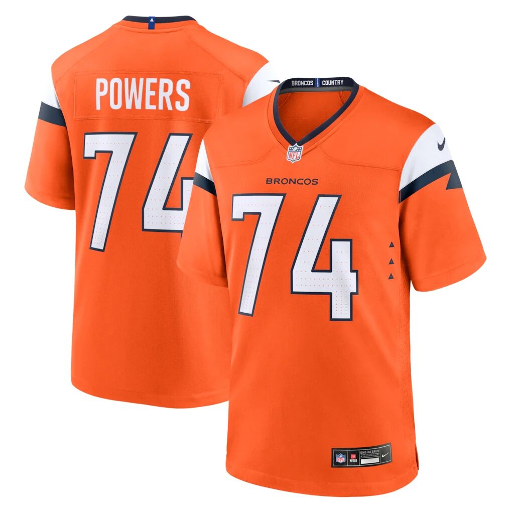 Ben Powers Denver Broncos Nike Team Game Jersey
