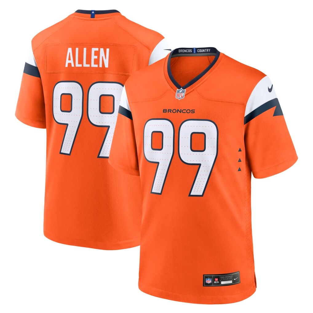 Zach Allen Denver Broncos Nike Team Game Jersey