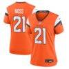 Riley Moss Denver Broncos Nike Women's Team Game Jersey - Orange - Front View