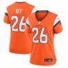 Devon Key Denver Broncos Nike Women's Team Game Jersey - Orange - Front View