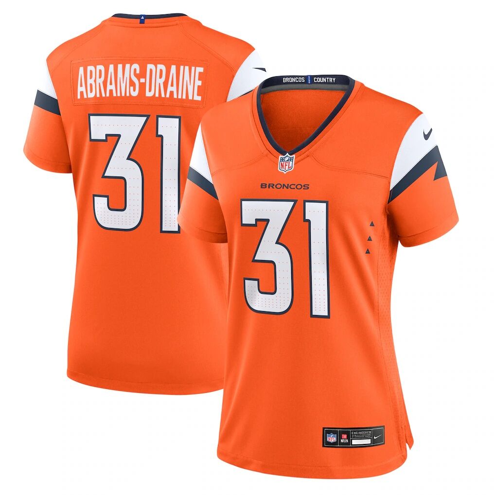 Kris Abrams-Draine Denver Broncos Nike Women's Team Game Jersey