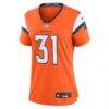 Kris Abrams-Draine Denver Broncos Nike Women's Team Game Jersey - Orange - Side View