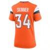 JL Skinner Denver Broncos Nike Women's Team Game Jersey - Orange - Detail View