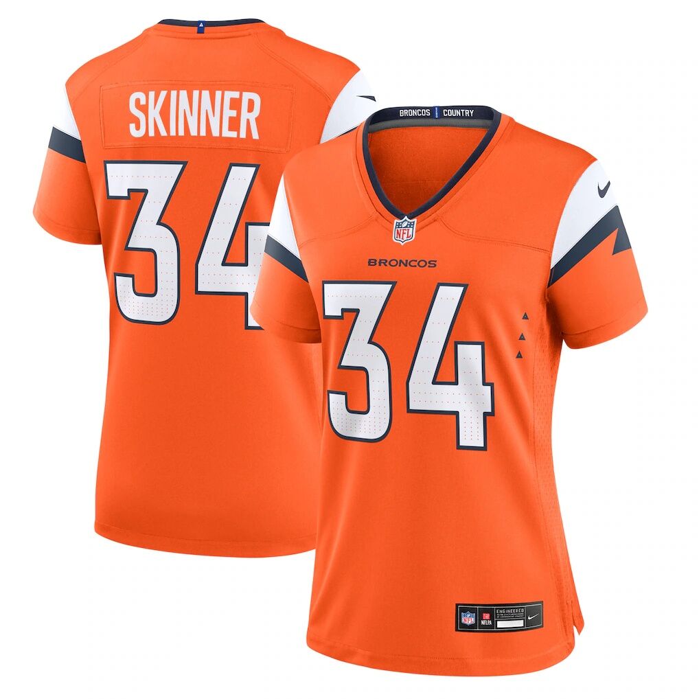 JL Skinner Denver Broncos Nike Women's Team Game Jersey