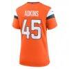 Nate Adkins Denver Broncos Nike Women's Team Game Jersey - Orange - Detail View