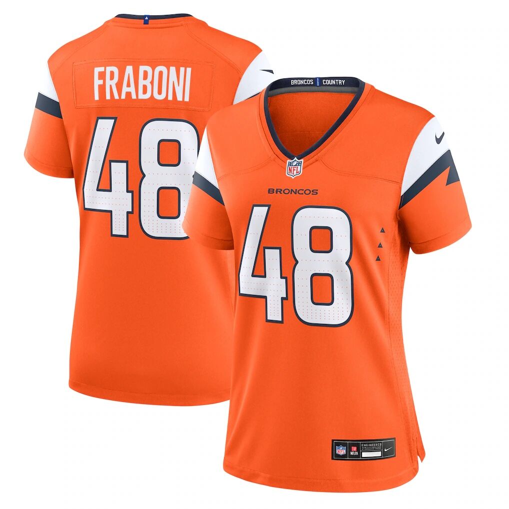 Mitchell Fraboni Denver Broncos Nike Women's Team Game Jersey
