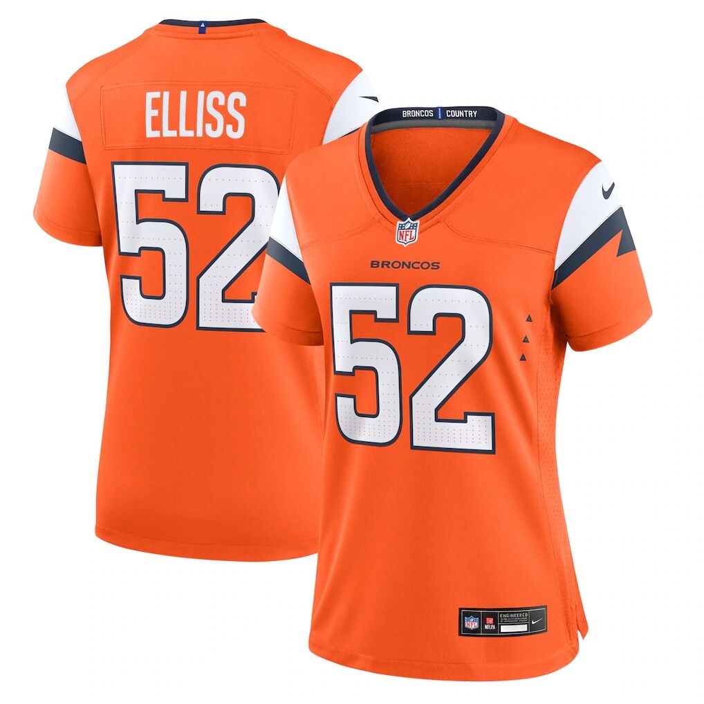 Jonah Elliss Denver Broncos Nike Women's Team Game Jersey