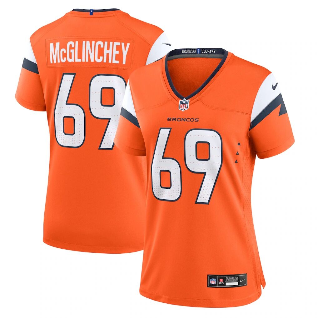 Mike McGlinchey Denver Broncos Nike Women's Team Game Jersey